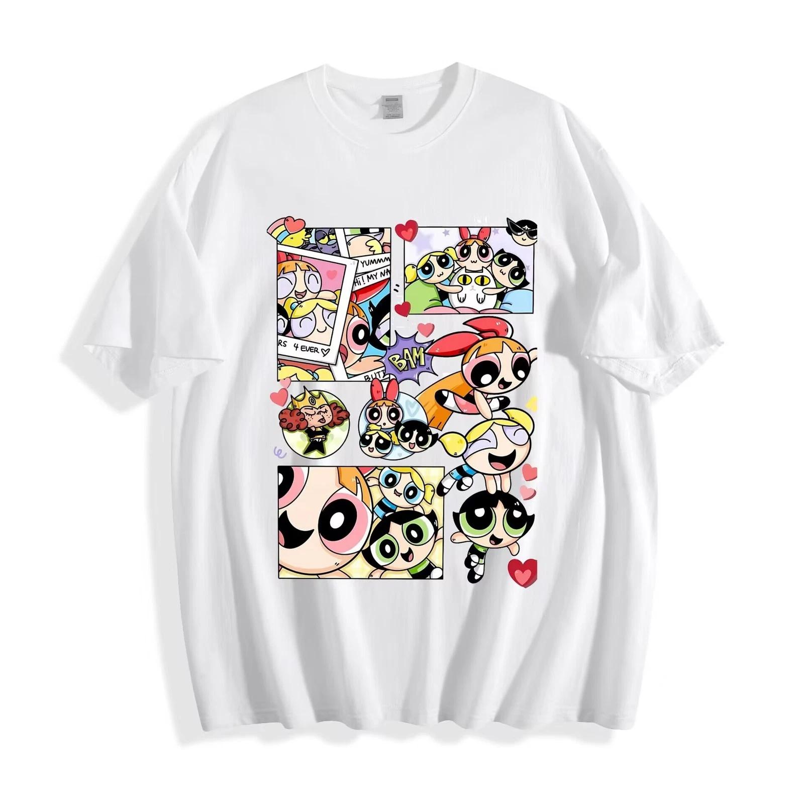 The Powerpuff Girls Cute Collage T-Shirt XXL