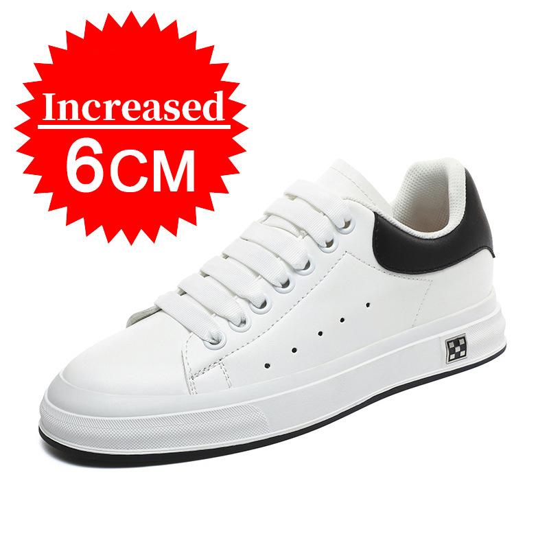 Fashion Man Elevator Shoes Height Increasing Sneakers for Men 6CM Hidden Heels Sports Inner Heightening Shoe Casual Height Shoes