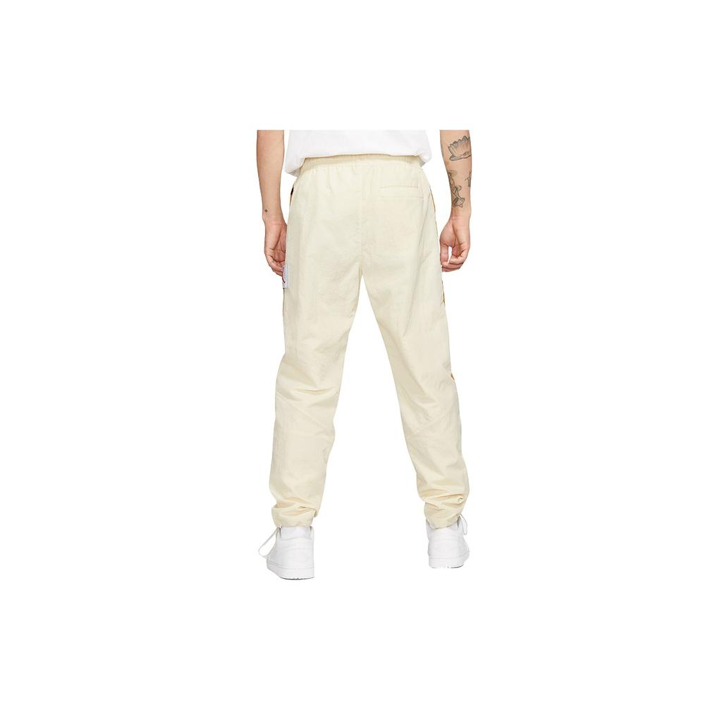 Air Jordan Flight Contrasting Colors Breathable Drawstring Sports Pants Yellow Men's CV3175-275