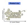 Happy Birthday Cutting Dies Scrapbooking Stencils Carbon Steel Die Cut Templates for Card Making Photo Album Decoration