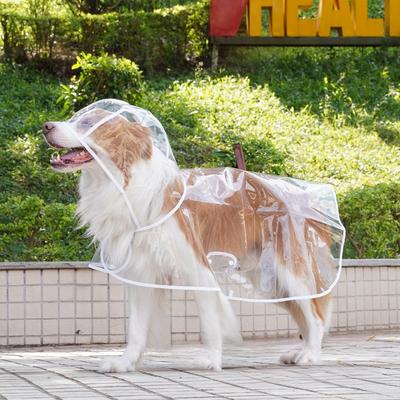 Hunderegenmantel Transparenter Haustier-Regenmantel Umfassender Haustier-Regenmantel Beißfester Haustier-Regenponcho für Golden Retriever Samojede Schnauzer