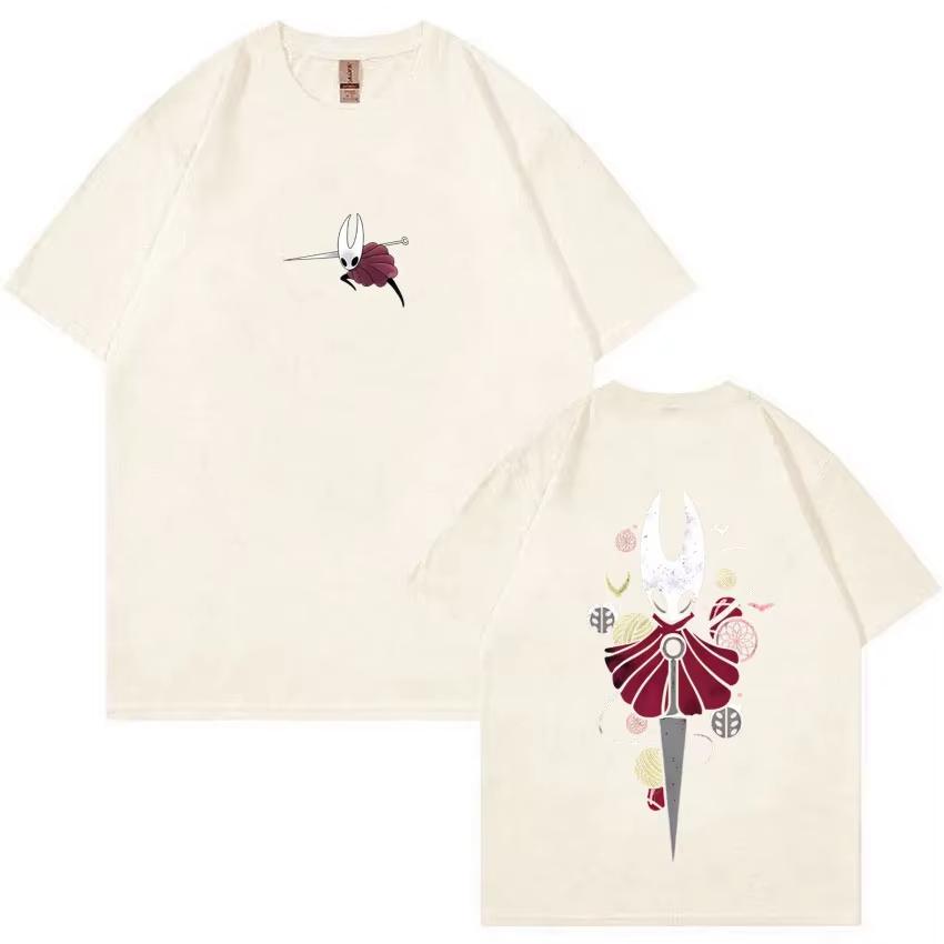Game Hollow Knight Double Sided Print T Shirts Unisex Unisex Fashion Casual Streetwear Summer New High Quality Cotton Tshirt