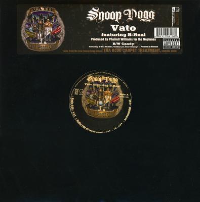 12inch Record SNOOP DOGG - Vato / Candy B000780011 Geffen Records, 2006 US Rap & Hip-Hop/R&B Used