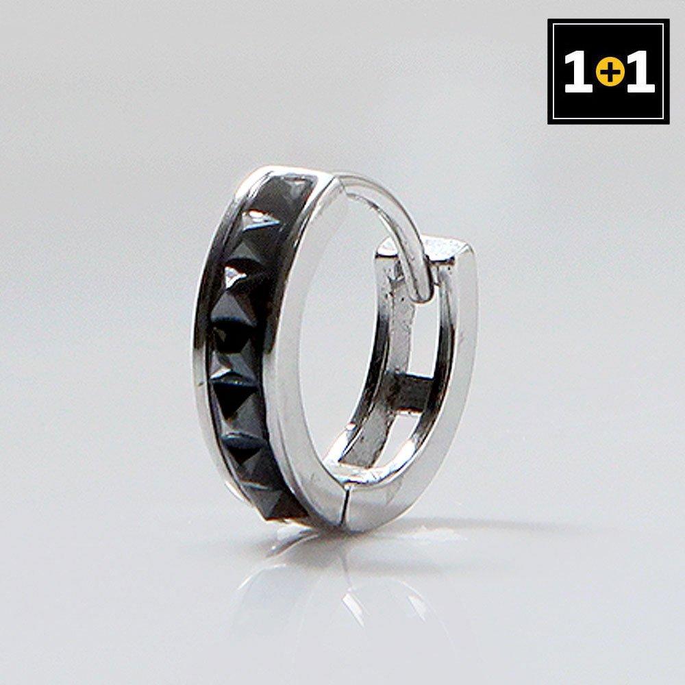 

[1+1] Surgical Piercing Black Mamba Ring (Single Sold)