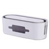 Large Cable Organizer Box: Plastic Power Outlet Storage & Management Solution for Desktops