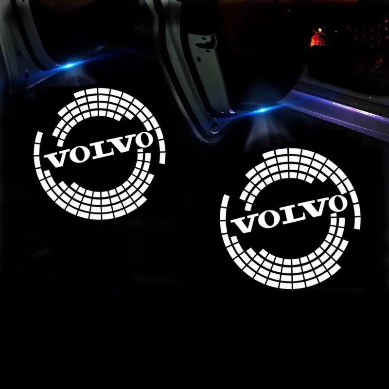 2PCS Car Door Emblem LED Light Welcome Lamp Wireless Laser Projector for Volvo XC40 XC90 V40 V90 V60 XC60 S80 S60 S90 V70 XC70