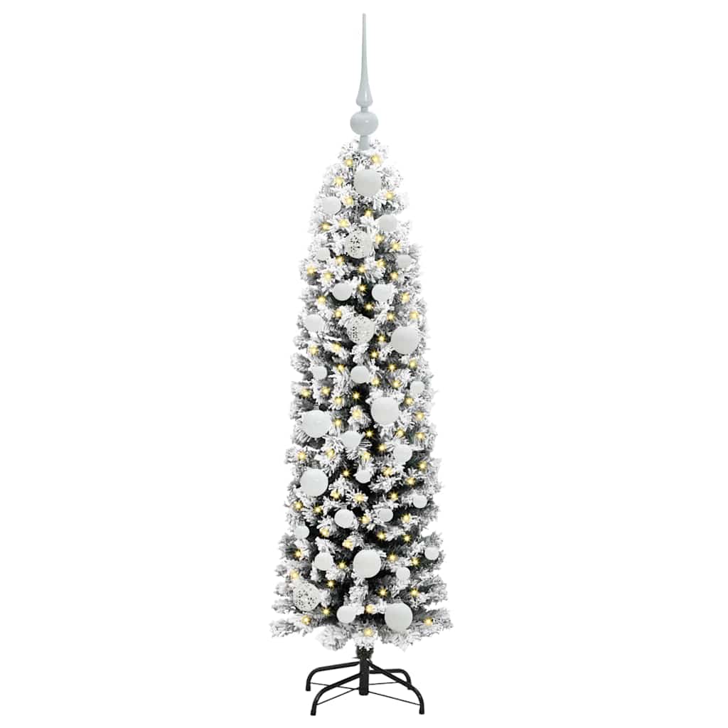 Artificial Christmas Tree with 150 LEDs and Stand Green 120 cm