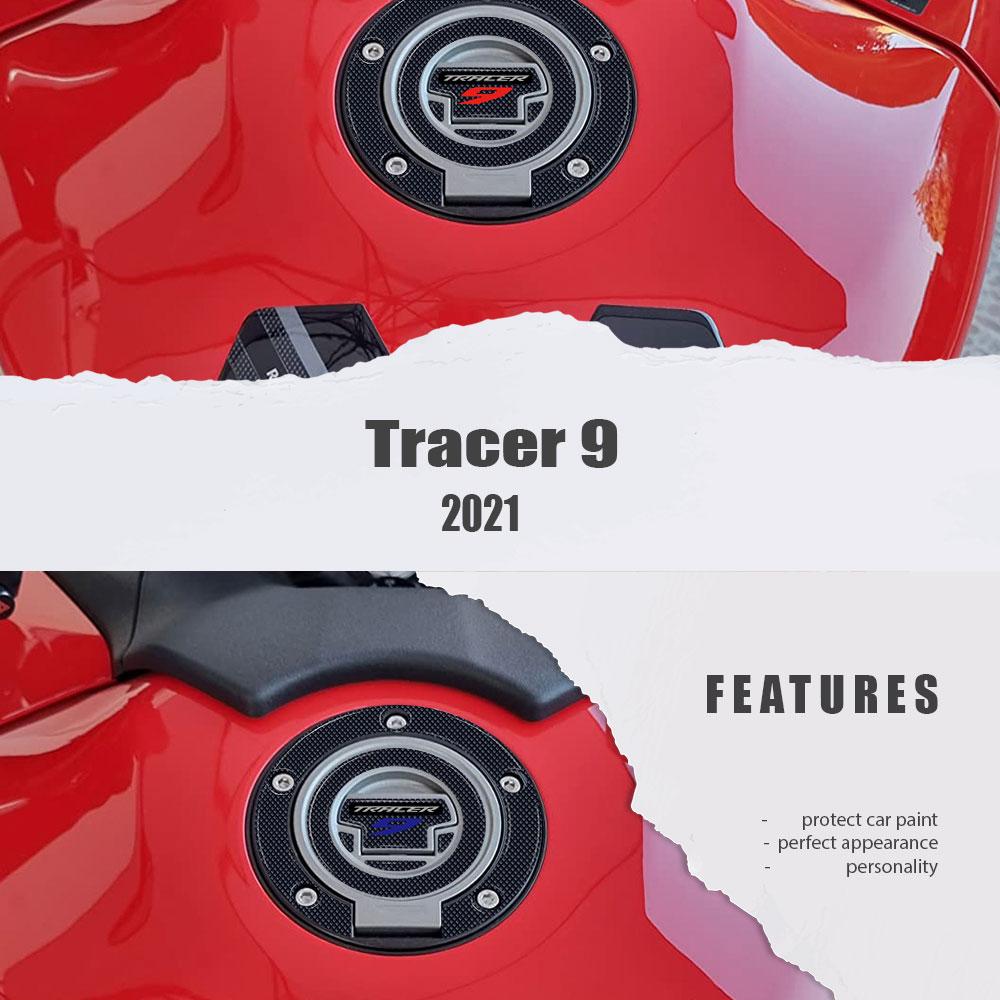 For YAMAHA TRACER 9 TRACER 9 GT  TRACER 900  Motorcycle 3D Carbon Fiber Fuel Tank Cover Pad Body Parts Protection