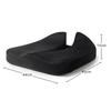 Breathable Memory Foam Seat Cushion, Rebound Wedge Pad for Car or Office Chair.