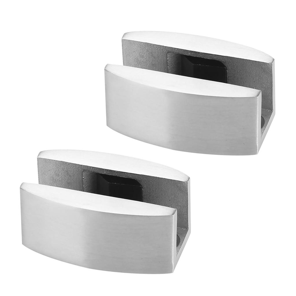 2pcs Stainless Steel Door Bottom Guides Stable Shower Sliding Door Swing Stoppers for Bedroom Kitchen Doors