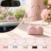 Leopard Print Small Bra Car Mirror Pendant Rearview Mirror Pendant  Vehicle Interior Decor