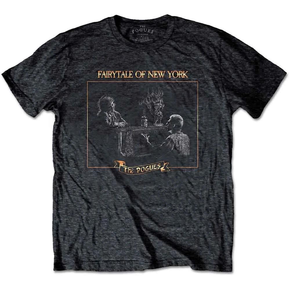 Rock Off The Pogues Fairytale Piano (Heather Grey) T-Shirt (Large) 4XL