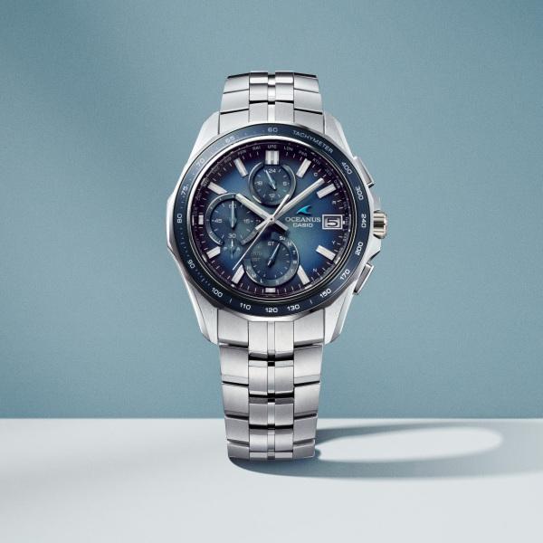 Casio OCEANUS RETRO TONE Manta S7000 OCW-S7000RA-2AJF Blue Dial Watch