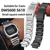 Edelstahl Gehäuse & Armband Set für Casio G-Shock DW-5600/DW5600/GW-M5610/GWB-5600 | Metallarmband + Lünettenabdeckung | Schraubwerkzeuge