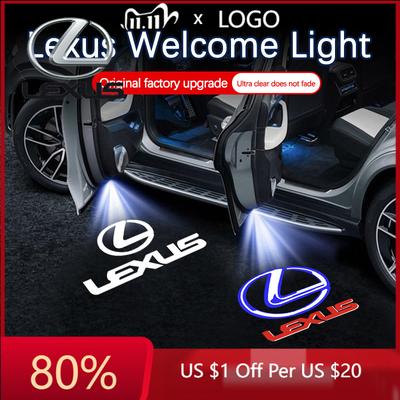 2026 Hot Interior Stickers For IS FSPORT IS250 IS300 IS350 UX UX300h UX260h UX200 LED Car Door Welcome Logo Projector Ghos