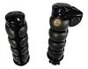 YUIKUI RACING 1 Motorcycle Custom Aluminum Chrome Handlebar Caps with Throttle Boss and Assist Bar for Kawasaki VN 800 Inch/25mm Grips,