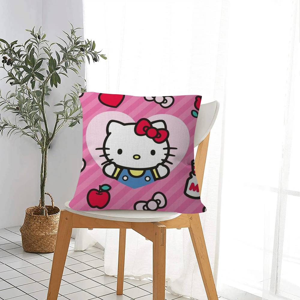 Pillow Cover Sofa Cushion Cover Home Room Decoration Children Gift Cartoon Hello Anime K-kt
