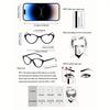 2 Pairs of Classic and Fashionable Cat Eye Design Glasses Are Perfect Accessories for Men and Women's Fashion