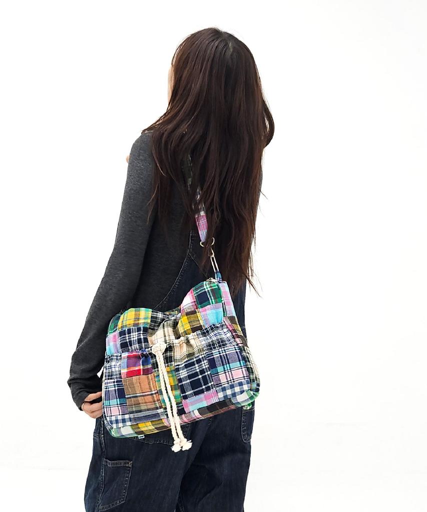Sonnetofnight Patchwork 3-Stage Transformation Bag Check Pattern - Medium M