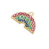 ZHUKOU Fruit Party Gold Plated Inlaid Zirconia Sweet And Cute Fruit Metal Pendant For DIY Jewellery Accessories 1 Pcs