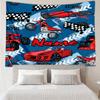 Custom Name Racing Print Tapestry, Backdrop, Easy Setup, Ideal for Bedroom, Office & Living Room, with Aesthetic Wall Hanging Decor.