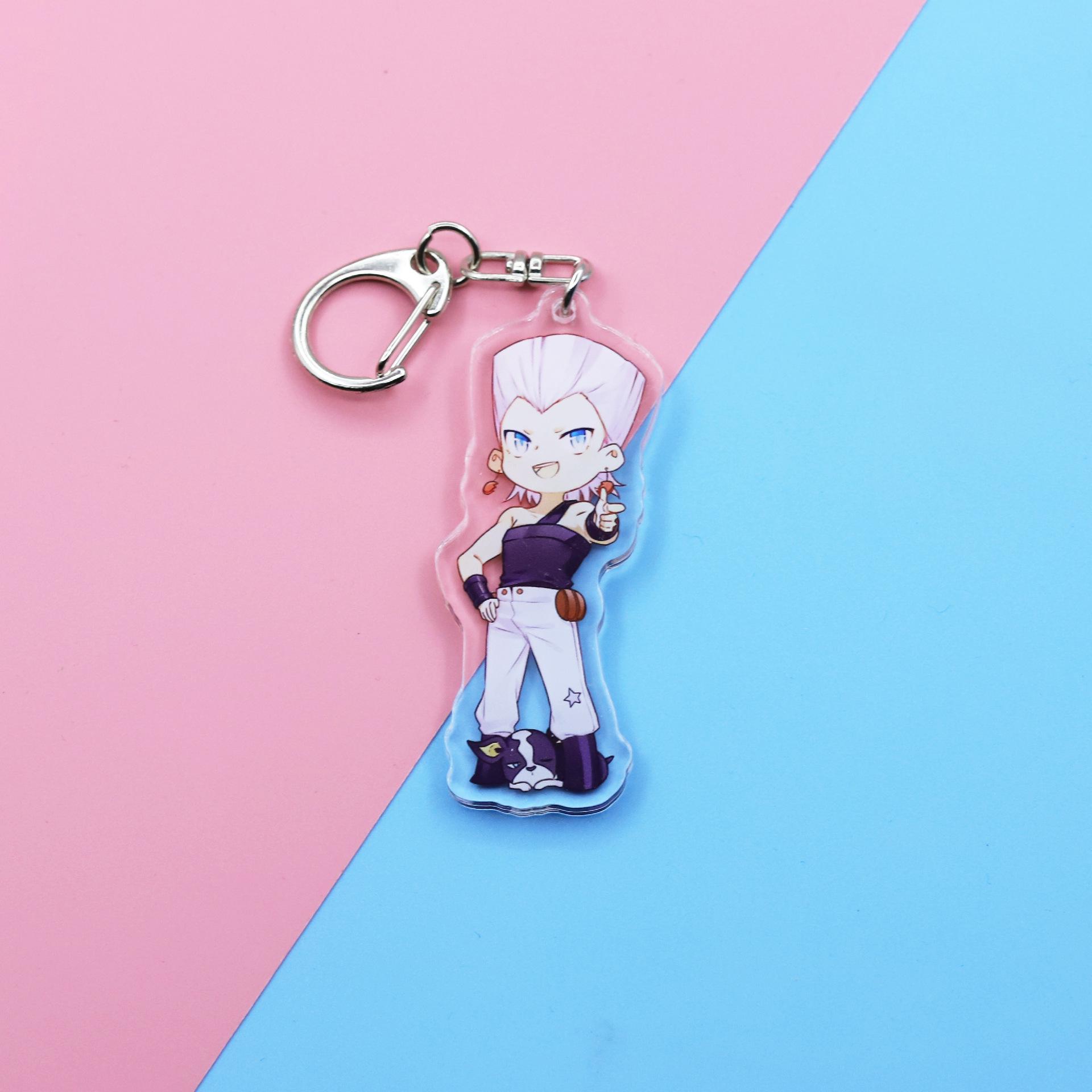 

Багатошаровий брелок JOJO s Bizarre Adventure: Брелоки Джотаро, Какьоїн, Польнарефф Double-sided layered, approx. 6cm