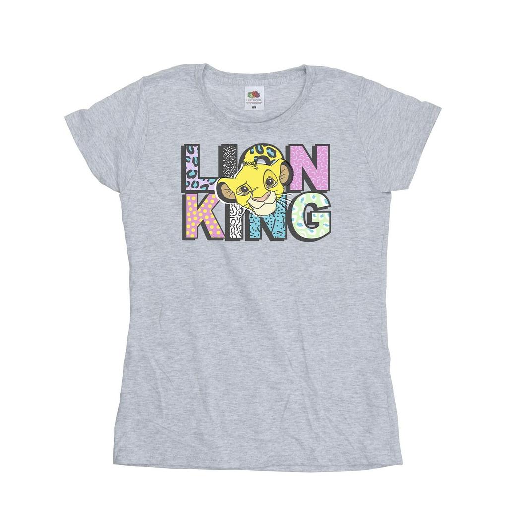 Disney Womens/Ladies The Lion King Pattern Logo Cotton T-Shirt