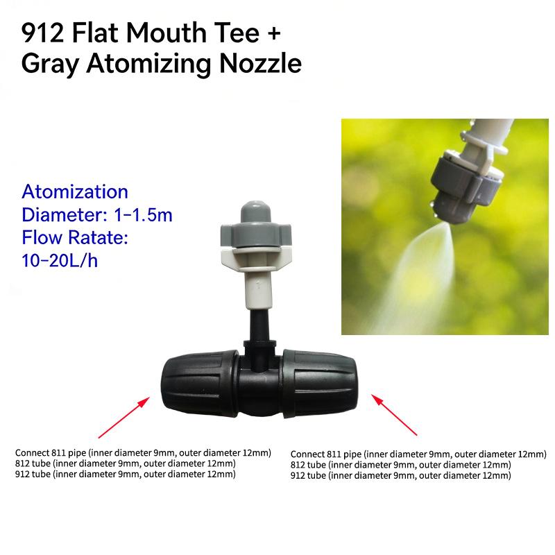 Hanging Misting Nozzle Fog Nozzle Hanging Anti Drip Misting Sprinkler Kits For 8/11 Hoses Mist Water Sprayer