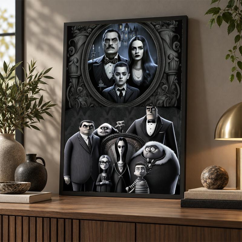 The Addams Family Diamond Painting Kit 5D Full Drill DIY Diamond Mosaic Wall Art Home Decor
