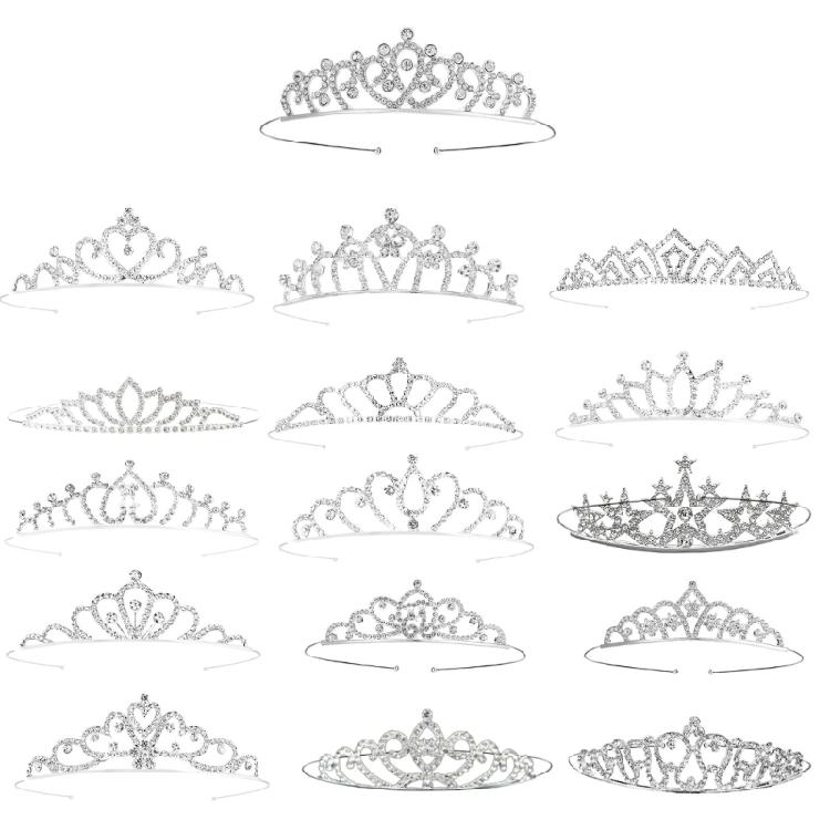 

Elegant Crystal Crowns Tiaras for Women Pageant Queen Headband Perfect for Weddings and Prom Photo Props 1