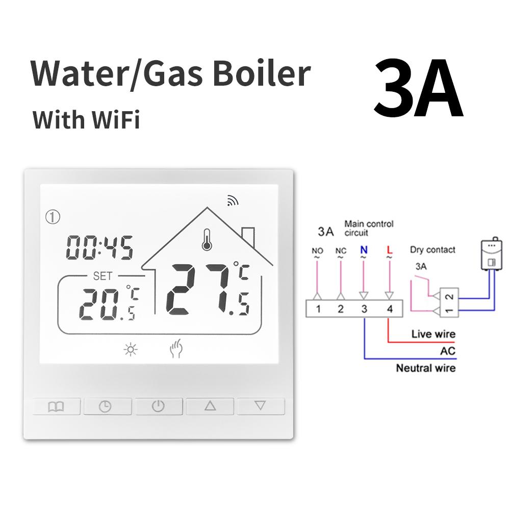 Tuya WiFi Smart Thermostat Water/Gas Boiler Electric Floor Water Heating Temperature Controller APP voice control Goole Home