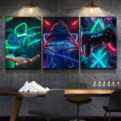 Coole Spielgriff-Leinwandposter und -Drucke, moderne Wandkunstbilder für Bar, Spielhalle, Heimdekoration, Jungengeschenke, Cuadros