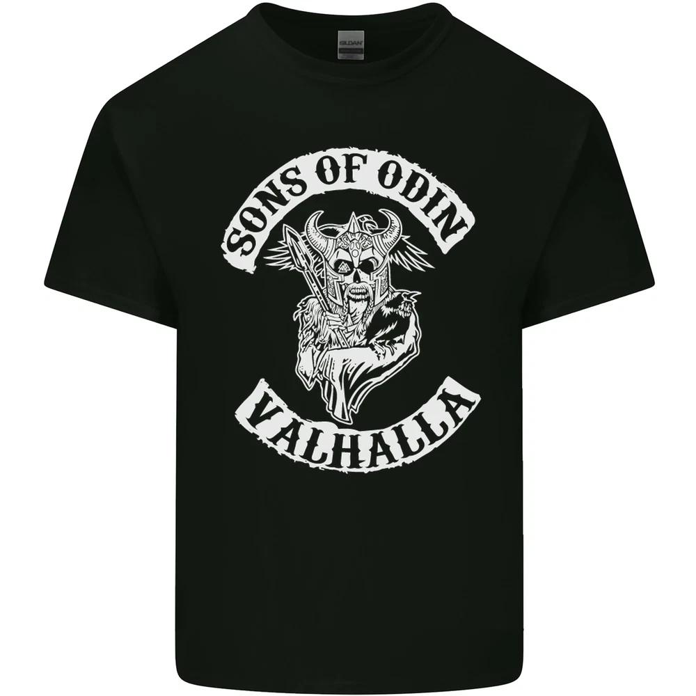 New son of odin valhalla viking norse mythology mens cotton tshirt tee s to 5xl 2XL