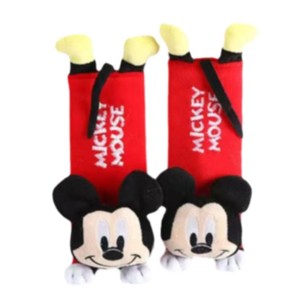 Set of 2 Seat Belt Covers and Cushions Featuring Winnie the and Car Protects Shoulders and Easy Characters Mickey, Minnie, Pooh, Kuromi. Accessories,