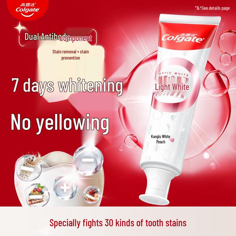 

Colgate Double Anti-Stain Brightening Peach Toothpaste