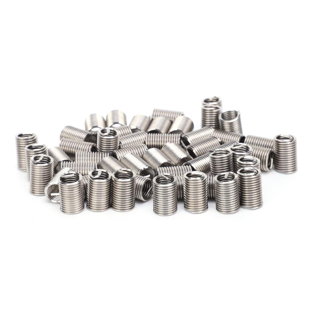 50Pcs Wire Thread Insert Sleeve Bushing Screw Protective Coil Screw Repair Nut Kit M10 X 1.52.5D