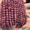 Raspberry Color Round Loose Beads for DIY Jewelry Accessories