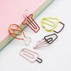 Creative Two-Color Food-Shaped Metal Paper Clips for Office Organization