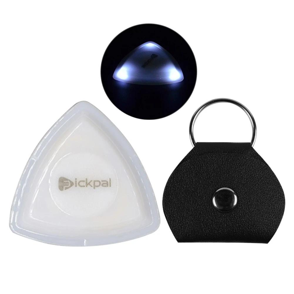Guitar Touch Luminous Pick with High-Sensitivity LED Light Stringed Instrument Plectrum Non-Slip for Bass Electric Guitarists