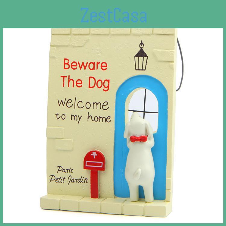 Ornament Resin Little Dog Lying On The Windowsill For Arrangement And Decor Home