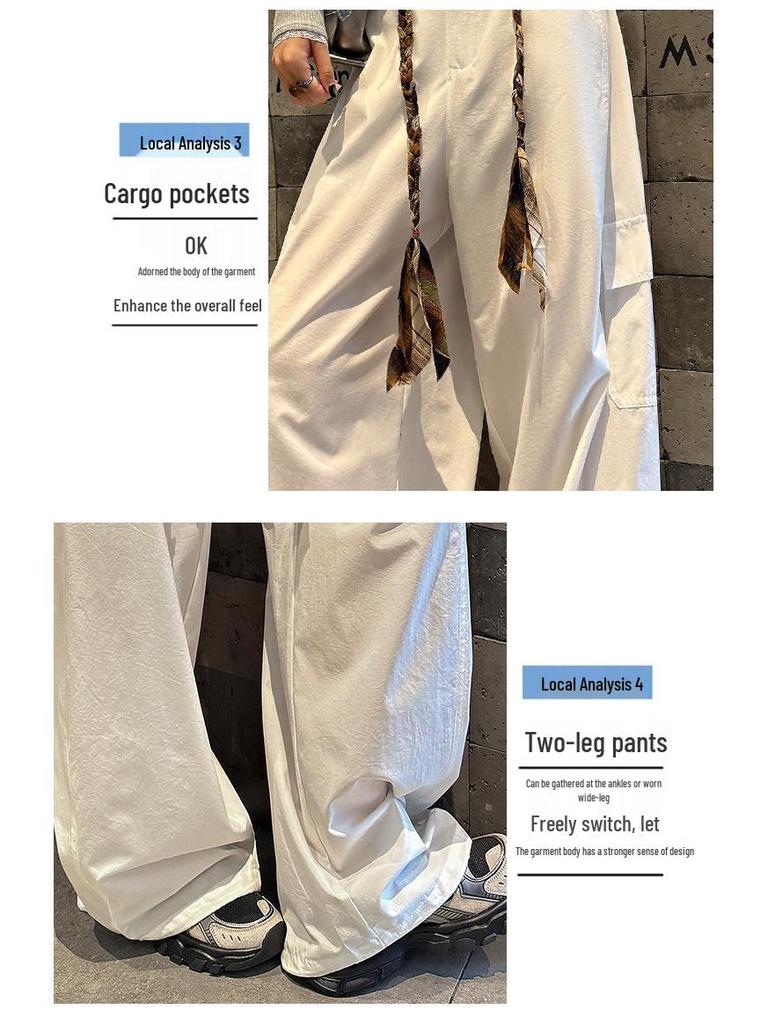 American Style Wide-Leg Woven Belt Pants: Women's 2026 Spring/Summer Casual Workwear