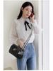 2025 Women's All-Season Soft Leather Cylinder Bag with Stone Pattern, Wide Shoulder Strap & Crossbody Functionality