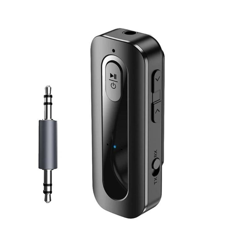 

2 в 1 беспроводной Bluetooth 5.4 приемник передатчик адаптер 3,5 мм разъем для автомобильной музыки аудио AUX TF наушники приемник громкой связи аудио адаптеры