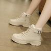 Women's Soft Elastic Thick Soles Winter Warm Cold Padded Snow Boots Non-slip Wear-resistant Outdoor Leisure High-top Sneakers Martin Cotton Boots