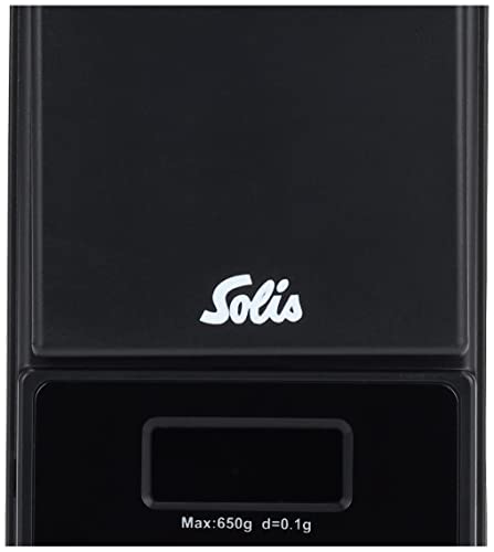Solis Digital Pocket Scale, Compact Barista Accessory, 7.6x12.3x2.0cm (SK1030), Black