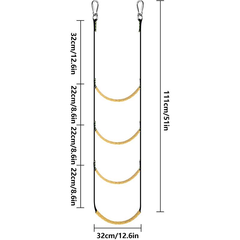 For Iatable Boat Kayak Motorboat Canoeing Auxiliary Ladder Safe Reliable Rubber Boat Pure Nylon Belt Ladder Rope Ladder