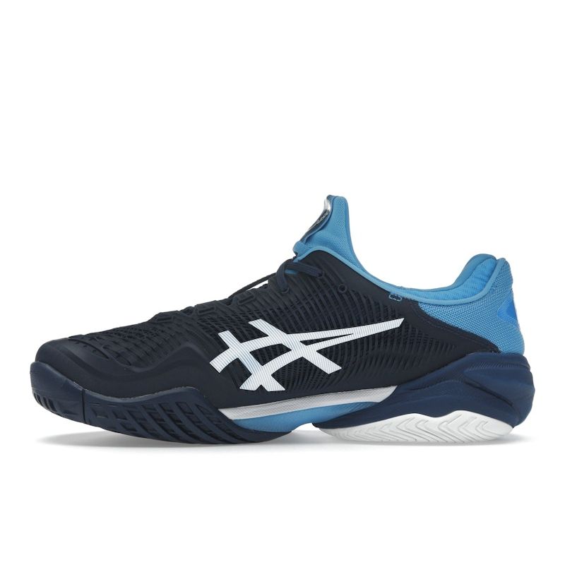 Asics Court FF 3 Novak Blue Expanse Men Sneakers White 1041A361-963