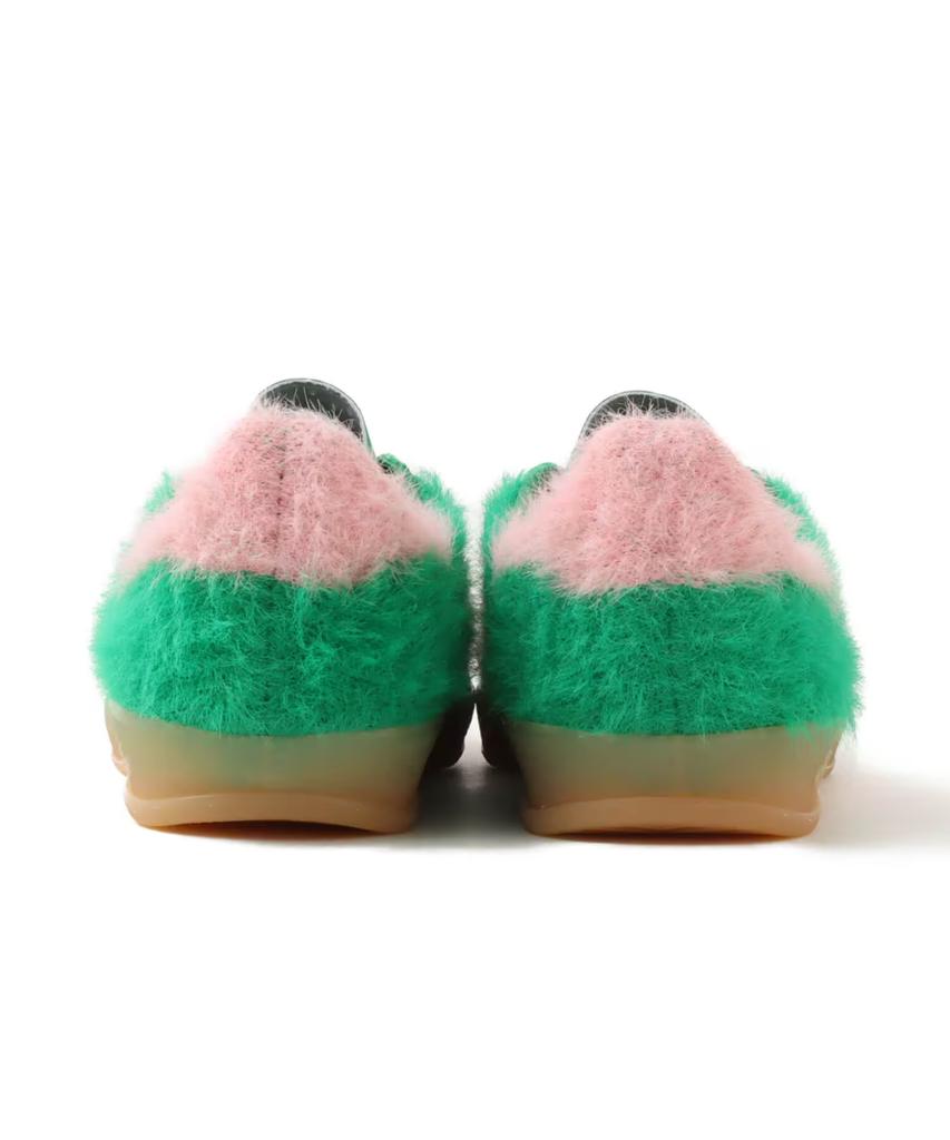 JP8342 Adidas Originals Gazelle Indoor Green Glow Pink Gum (Men's)