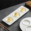 White Ceramic Plate Dim Sum Plates Pre Dinner Plate Cold Dish Plates Molecular Cooking Tableware of Creative Hotel Restaurant
