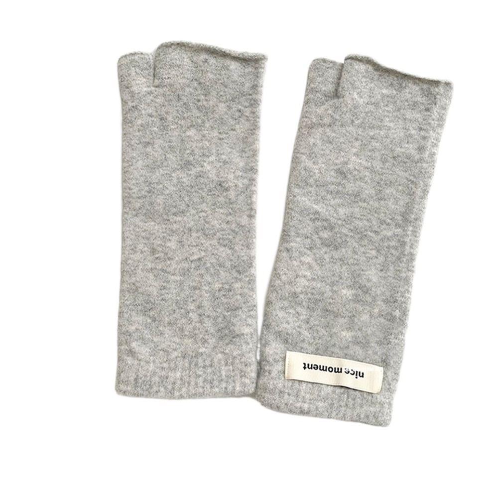 Pure Color Long Wrist Gloves Arm Warmers Wrist Sleeves Street Style Elbow Mittens  Women Wear